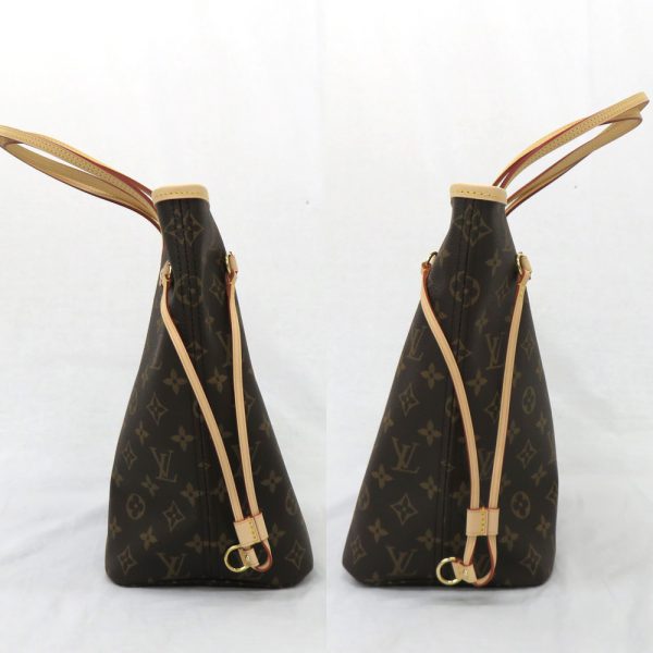 3 Louis Vuitton Neverfull MM Tote Bag Shoulder Bag Beige