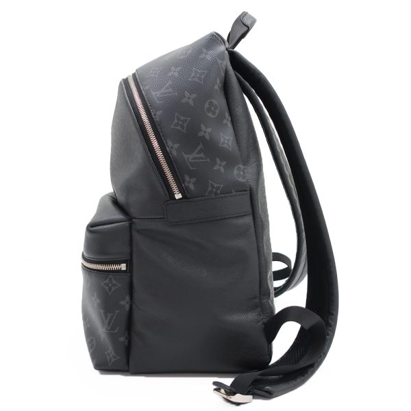 3 Louis Vuitton Discovery Backpack Rucksack Eclipse Taiga Noir Black