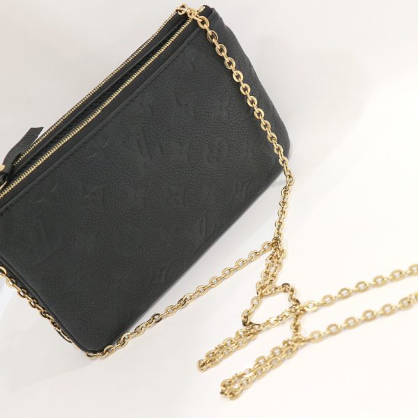 3 Louis Vuitton Pochette Empreinte Noir Black