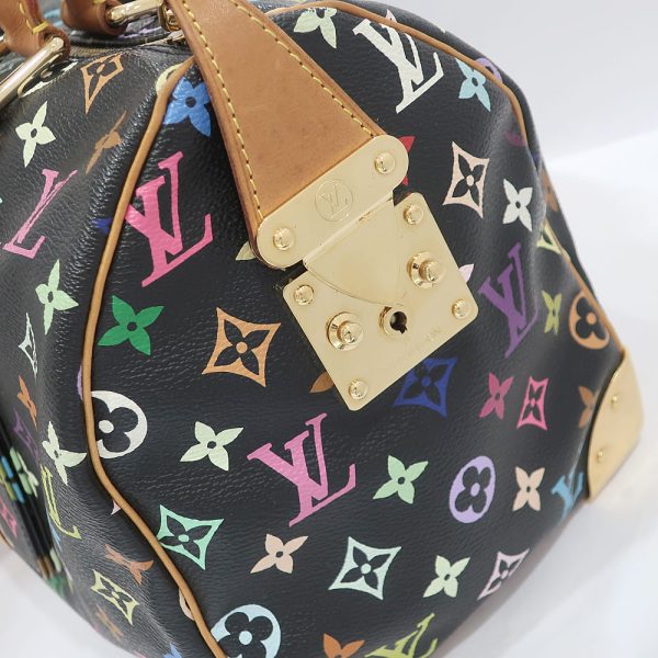 3 Louis Vuitton Handbag Speedy 30 Monogram Multicolor