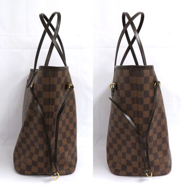 3 Louis Vuitton Neverfull MM Damier Ebene Tote bag Brown