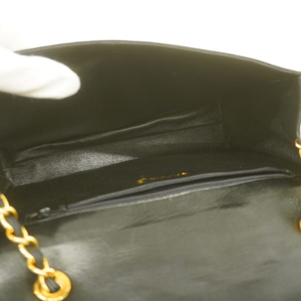 3 Chanel Shoulder Bag Matelasse Chain Lambskin Black