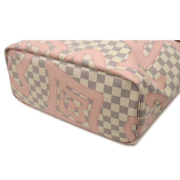 3 Louis Vuitton Damier Azur Tahiti Neverfull MM Rose Ballerine