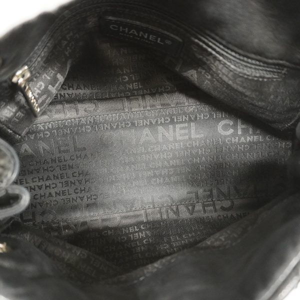 3 Chanel Handbag Matelasse Lambskin Black