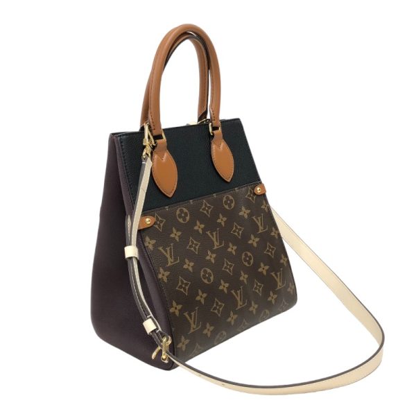 3 Louis Vuitton Fold Tote Bag MM Monogram Handbag