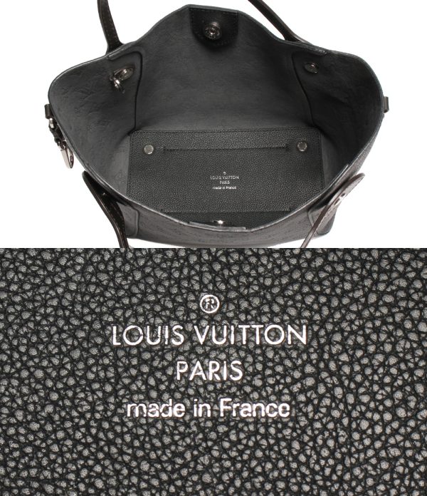 3 Louis Vuitton Handbag Hina PM Monogram Mahina Noir