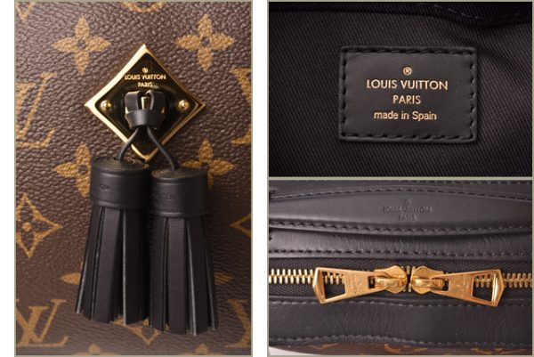 3 Louis Vuitton Shoulder Bag Pochette Saintonge Fringe Black