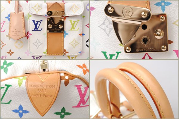 3 Louis Vuitton Handbag Speedy 30 Multicolor Bronze