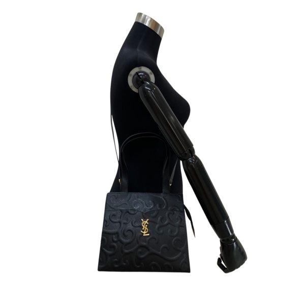 3 Yves Saint Laurent Ysl Shoulder Bag Leather Black