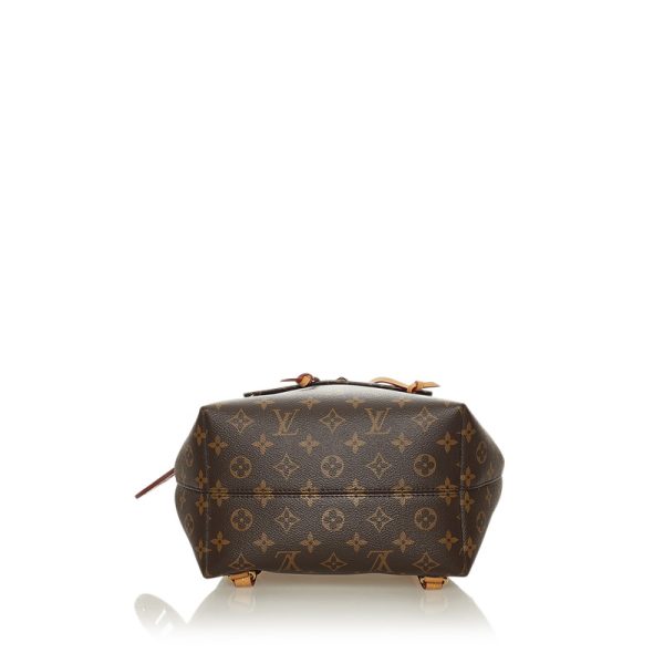 3 Louis Vuitton Monogram Monsouris PM Rucksack Backpack Brown