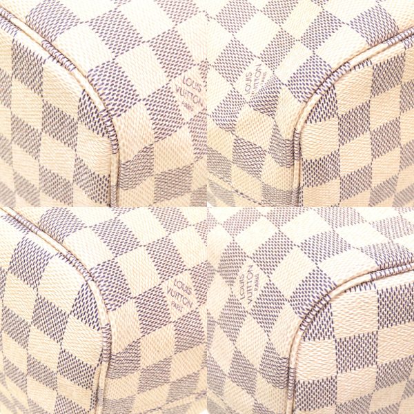 3 Louis Vuitton Damier Azur Neverfull MM Tote Bag