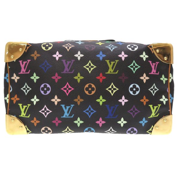 3 Louis Vuitton Monogram Multicolor Speedy 30 Noir Black