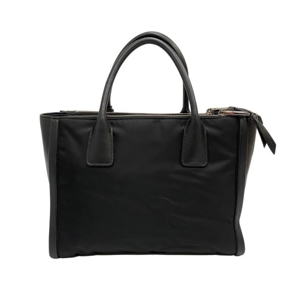 3 Prada Concept Bag Nylon Leather Genuine Leather Mini Black