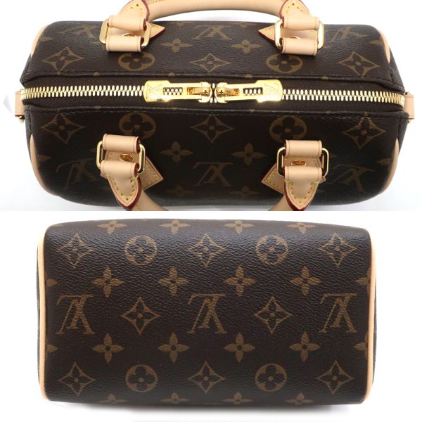 3 Louis Vuitton Speedy Bandouliere 20 Handbag Brown