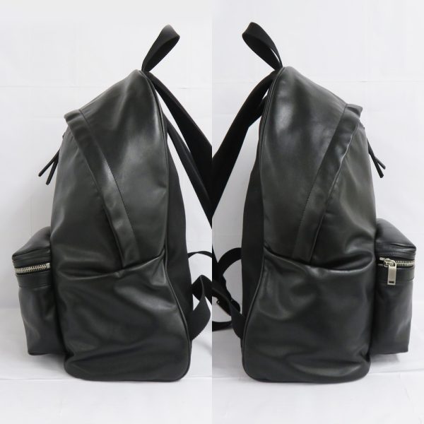 3 Saint Laurent City Backpack Leather Rucksack Black