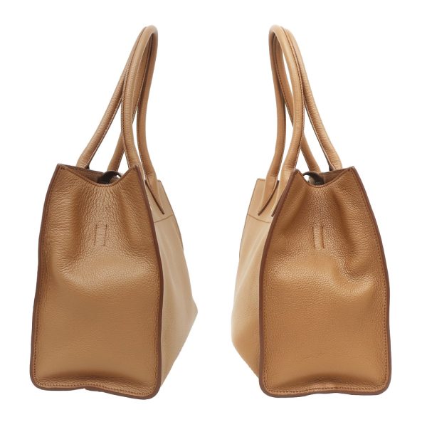 3 Prada Tote Bag Camel Brown Hand Shoulder