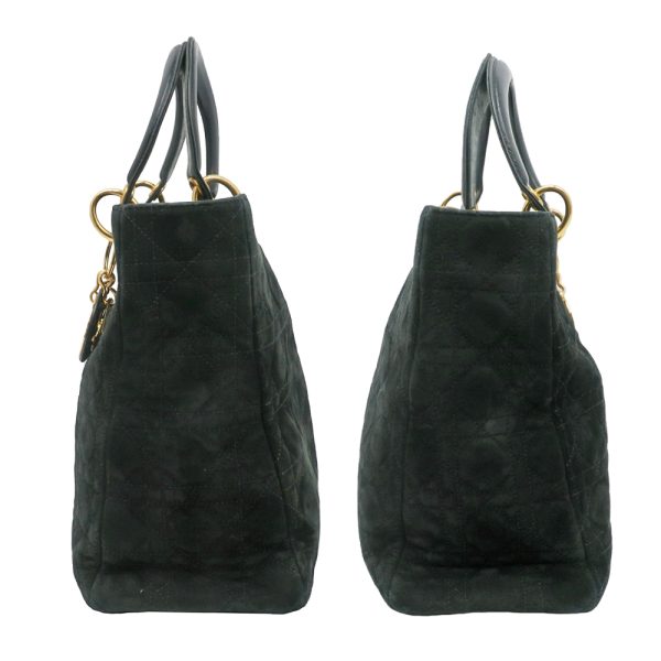 3 Christian Dior Handbag Suede Black