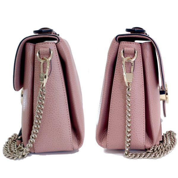 3 Gucci Chain Shoulder Bag Interlocking G Pink