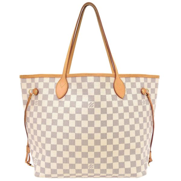 3i0093ioz6 1 Louis Vuitton Damier Azur Neverfull MM Tote Bag