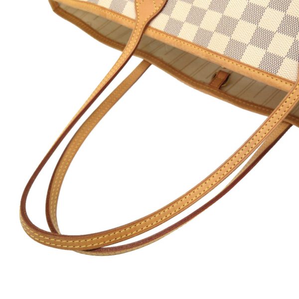 3i0093ioz6 4 Louis Vuitton Damier Azur Neverfull MM Tote Bag