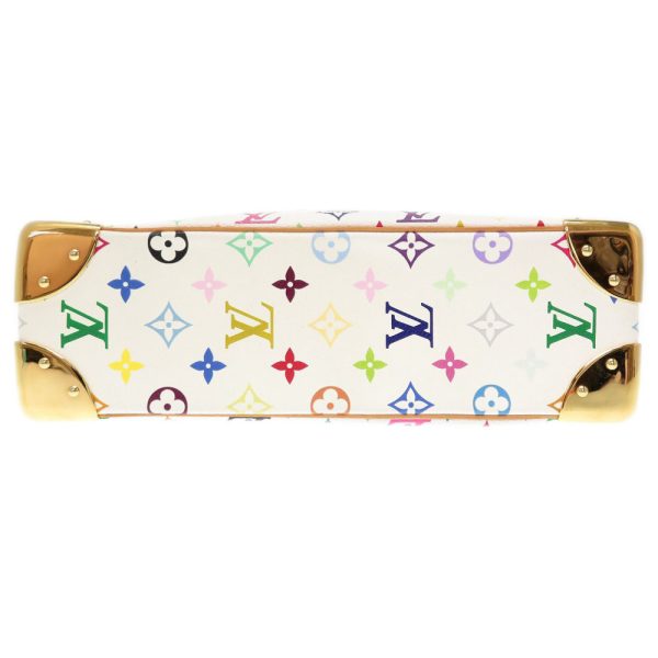 3k0072iiaa6 3 Louis Vuitton Monogram Multicolor Boulogne Bronne Shoulder Bag White LV