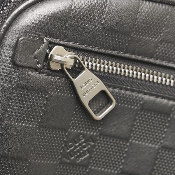 4 Louis Vuitton Damier Infini Umbrella Body Bag Handbag 2WAY Onyx Black PVC Leather
