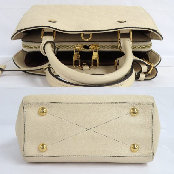 4 Louis Vuitton Montaigne BB Crème Empreinte Shoulder Bag