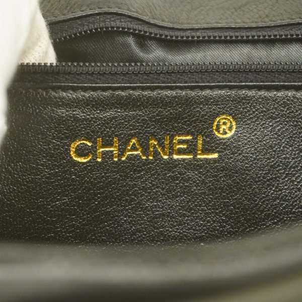 4 Chanel Shoulder Bag Matelasse Chain Lambskin Black