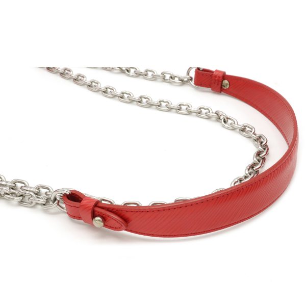 4 Louis Vuitton Epi Twist MM Chain Coquelicot Red