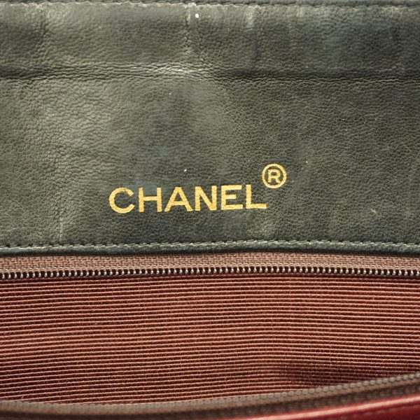 4 Chanel Shoulder Bag Matelasse Chain Lambskin Black