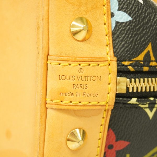 4 Louis Vuitton Handbag Monogram Multicolor Alma Noir Back