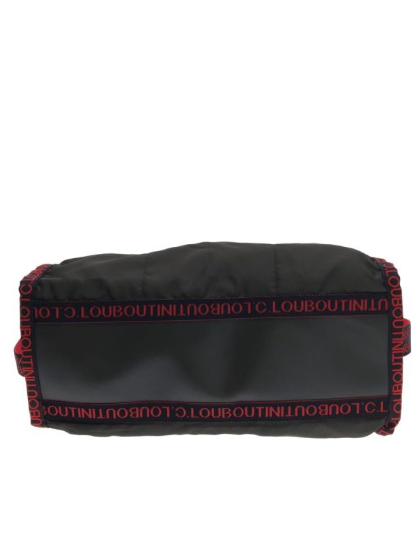 4 Christian Louboutin Shoulder Bag Nylon Black