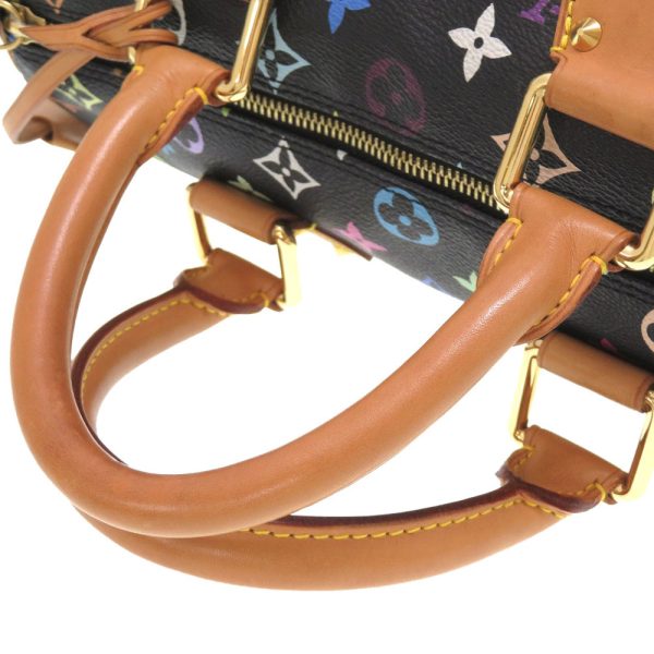 4 Louis Vuitton Monogram Multicolor Speedy 30 Noir Black