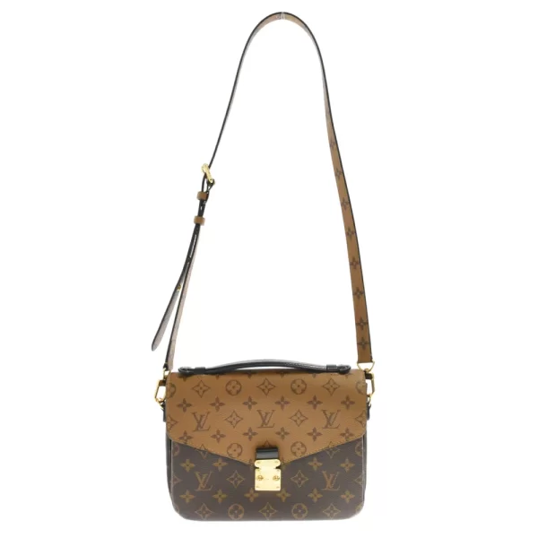 4 Louis Vuitton Pochette Metis MM Shoulder Bag Brown