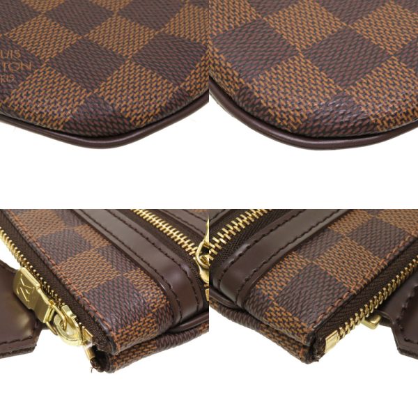 4 Louis Vuitton Damier Pochette Bosphore Shoulder Bag Brown