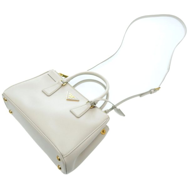 4 Prada Leather Gold Hardware 2way Handbag White