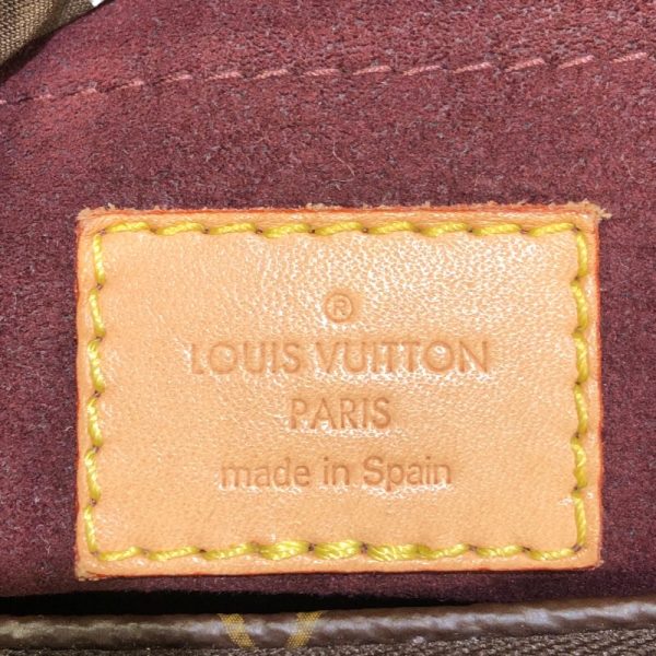 4 Louis Vuitton Montaigne MM Monogram Handbag Brown