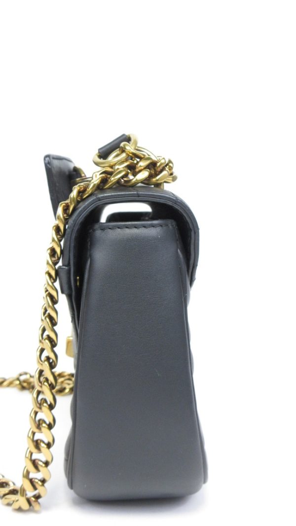 4 Louis Vuitton Taurillon Leather New Wave Chain Shoulder Bag Black