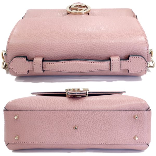 4 Gucci Chain Shoulder Bag Interlocking G Pink