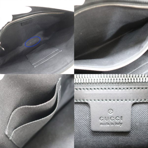 4 Gucci Gg Supreme Shoulder Bag Black Gray