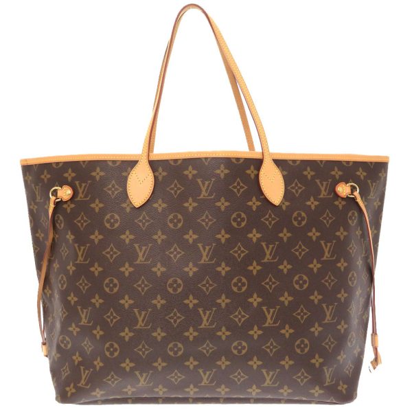 4b0095izgs6 2 Louis Vuitton Neverfull GM Monogram Tote Bag Brown