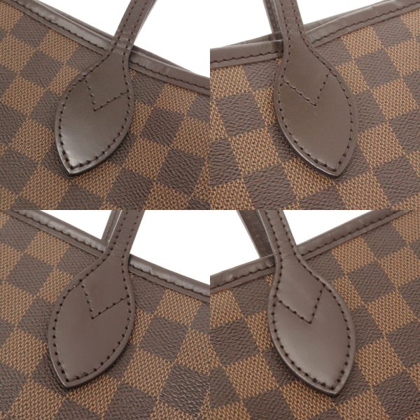 4d0025iap6 8 Louis Vuitton Damier Ebene Neverfull MM Rose Ballerine Tote Bag