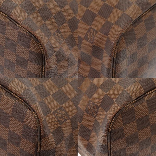 4d0025iap6 9 Louis Vuitton Damier Ebene Neverfull MM Rose Ballerine Tote Bag