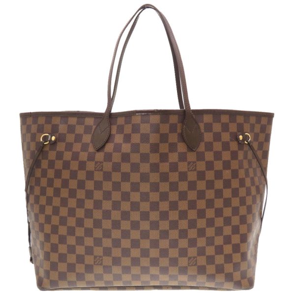 4l0065iip6 1 Louis Vuitton Damier Neverfull GM Tote Bag LV Brown