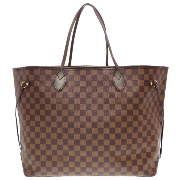 4l0065iip6 2 Louis Vuitton Damier Neverfull GM Tote Bag LV Brown