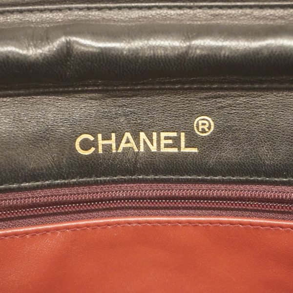 5 Chanel Shoulder Bag Matelasse Lambskin Black