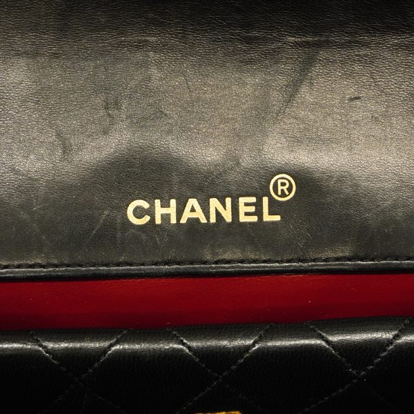 5 Chanel Shoulder Bag Matelasse Single Chain Lambskin Black