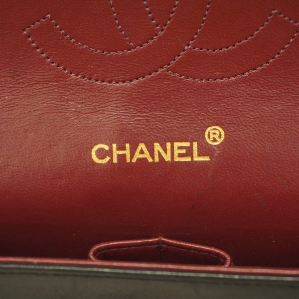 5 Chanel Matelasse W Flap W Chain Lambskin Black