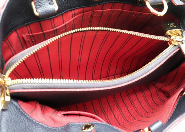 5 Louis Vuitton Empreinte Montaigne BB Crossbody Marine Rouge