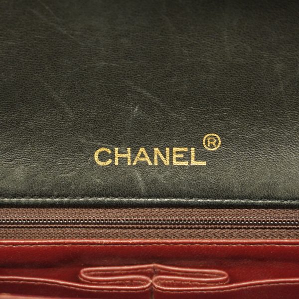 5 Chanel Shoulder Bag Matelasse Single Chain Lambskin Black